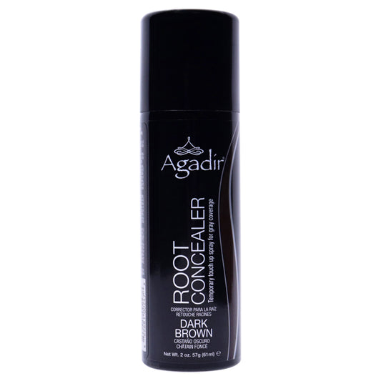 Root Concealer Temporary Touch Up Spray - Dark Brown by Agadir for Unisex - 2 oz Hair Color