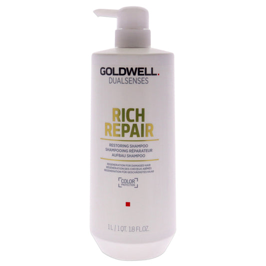Dualsenses Rich Repair Shampoo by Goldwell for Unisex - 34 oz Shampoo