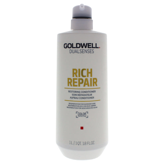 Dualsenses Rich Repair Conditioner by Goldwell for Unisex - 34 oz Conditioner