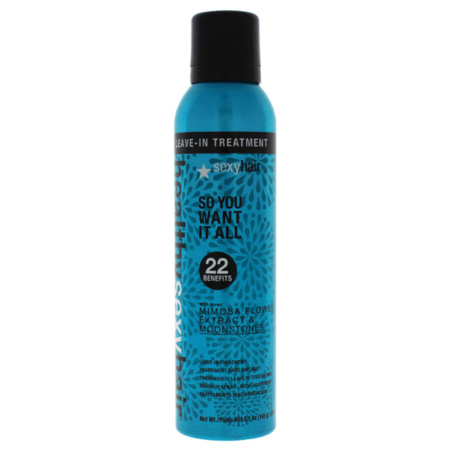 Healthy Sexy So You Want It All Leave-In Treatment by Sexy Hair for Unisex - 5.1 oz Hairspray