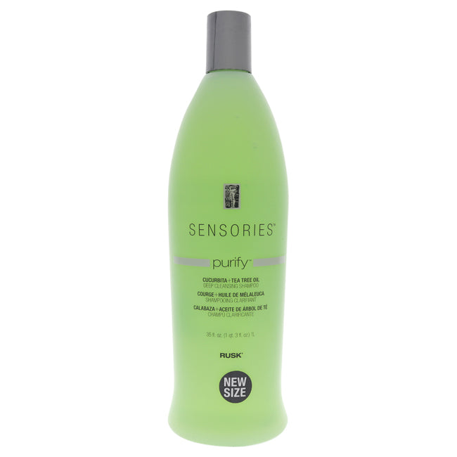 Sensories Purify Cucurbita Tea Tree Oil Shampoo by Rusk for Unisex - 35 oz Shampoo