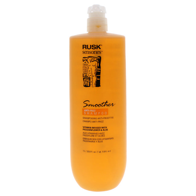Sensories Smoother Passion Flower Aloe Shampoo by Rusk for Unisex - 35 oz Shampoo