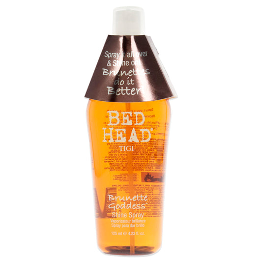 Bed Head Brunette Goddess Shine Spray by TIGI for Unisex - 4.23 oz Spray