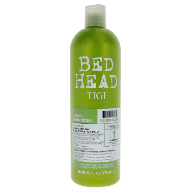 Bed Head Urban Antidotes Re-energize Shampoo by TIGI for Unisex - 25.36 oz Shampoo
