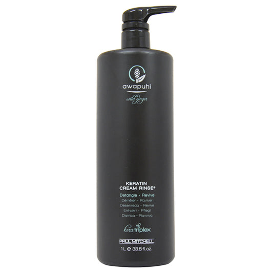 Awapuhi Wild Ginger Keratin Cream Rinse by Paul Mitchell for Unisex - 33.8 oz Rinse