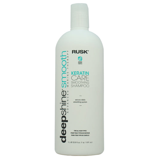 Deepshine Smooth Keratin Care Shampoo by Rusk for Unisex - 33.8 oz Shampoo