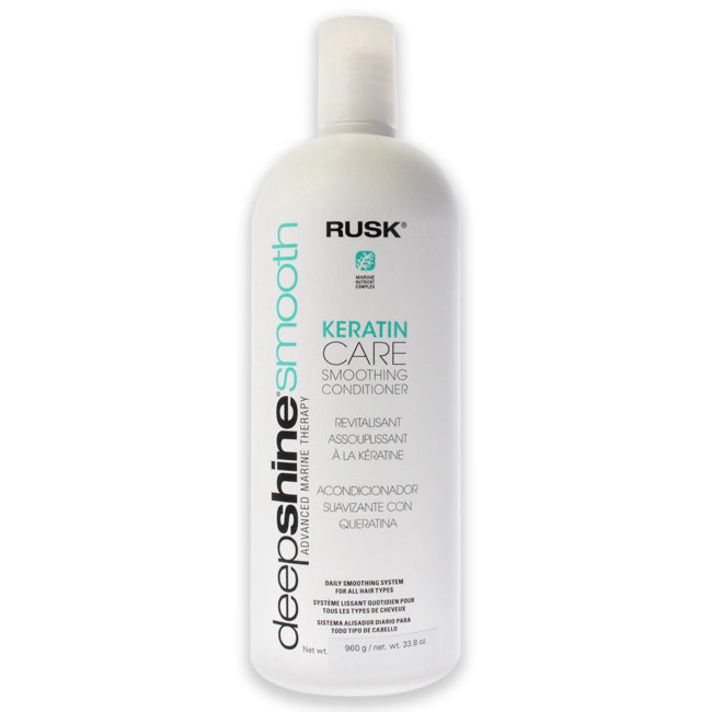 Deepshine Smooth Keratin Care Conditioner by Rusk for Unisex - 33.8 oz Conditioner