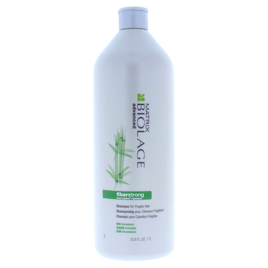 Biolage Advanced Fiberstrong Intra-Cylane + Bamboo Shampoo For Weak-Fragile Hair by Matrix for Unisex - 33.8 oz Shampoo