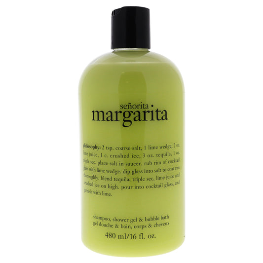 Senorita Margarita by Philosophy for Unisex - 16 oz Shampoo, Shower Gel and Bubble Bath