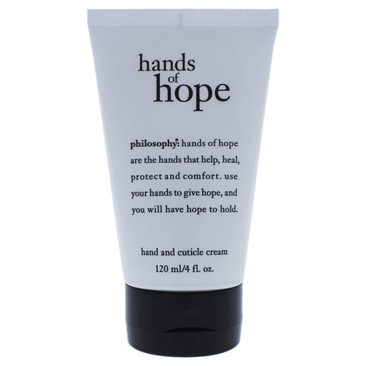 Hands of Hope Hand And Cuticle Cream by Philosophy for Unisex - 4 oz Cream