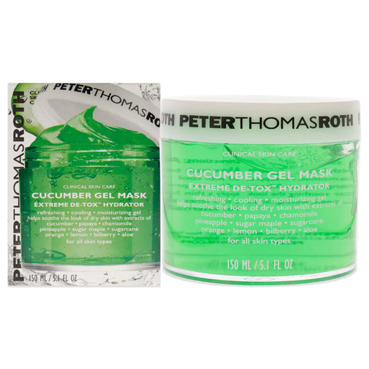 Cucumber Gel Mask Extreme Detoxifying Hydrator by Peter Thomas Roth for Unisex - 5.1 oz Mask