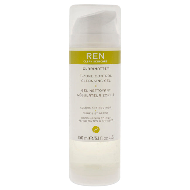 Clarimatte T-Zone Control Cleansing Gel - Combination To Oily Skin by REN for Unisex - 5.1 oz Gel