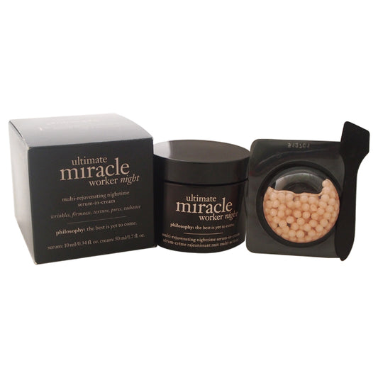 Ultimate Miracle Worker Night by Philosophy for Unisex - 1.7 oz Serum