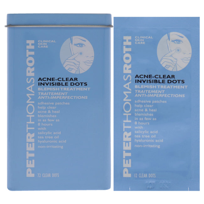 Acne-Clear Invisible Dots by Peter Thomas Roth for Unisex - 72 Clear Dots Treatment