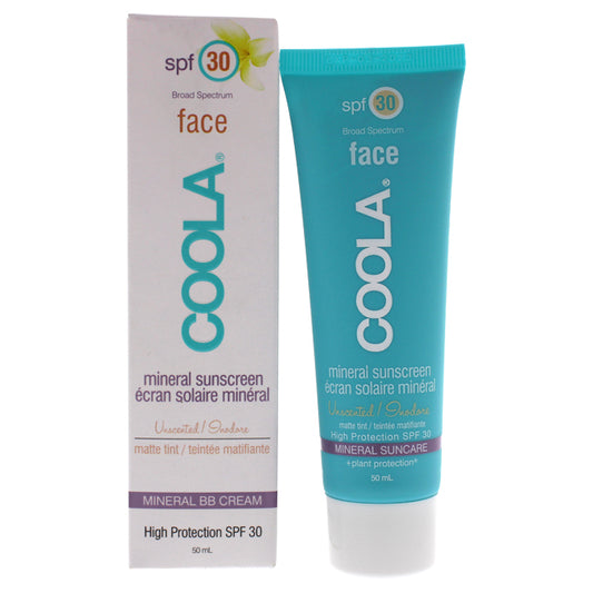 Mineral Face Sunscreen Matte Tint SPF 30 - Unscented by Coola for Unisex - 1.7 oz Sunscreen