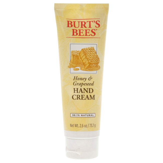 Honey and Grapeseed Hand Cream by Burts Bees for Unisex - 2.6 oz Cream