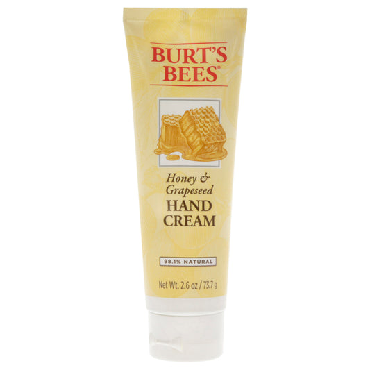 Honey and Grapeseed Hand Cream by Burts Bees for Unisex - 2.6 oz Cream