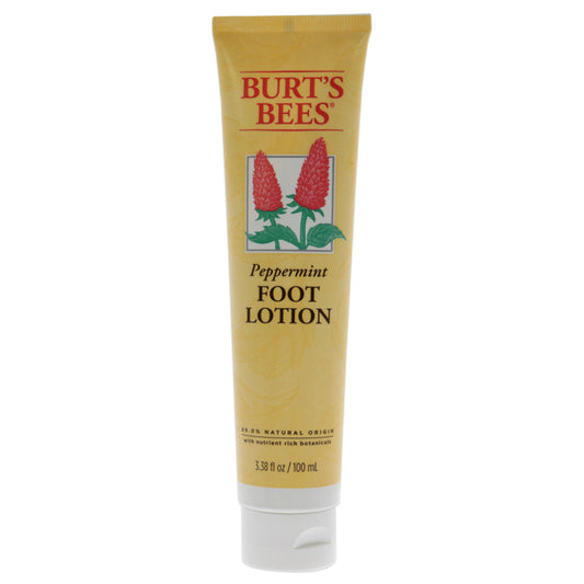Peppermint Foot Lotion by Burts Bees for Unisex - 3.38 oz Lotion
