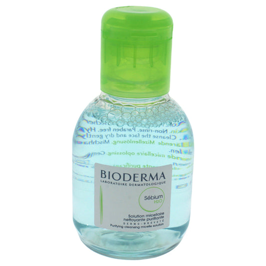 Sebium H2O Purifying Cleansing Micelle Solution by Bioderma for Unisex - 3.33 oz Cleanser