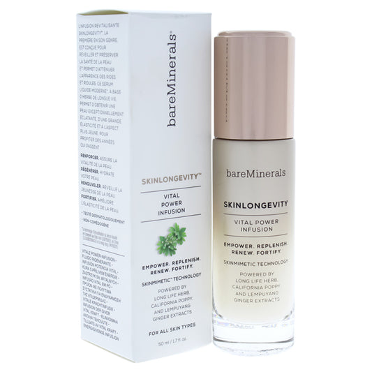 Skinlongevity Vital Power Infusion by bareMinerals for Unisex - 1.7 oz Serum