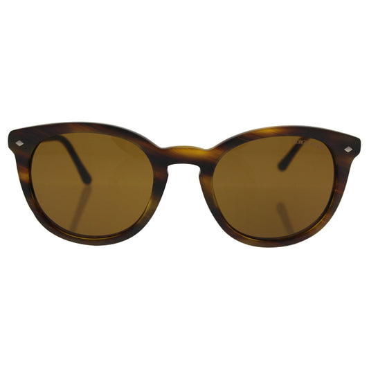 Giorgio Armani AR 8060 5404-53 Frames of Life - Striped Matte Light Brown-Brown by Giorgio Armani for Unisex - 50-21-145 mm Sunglasses