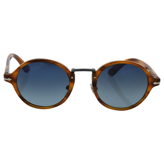 Persol PO3129S 960-S3 - Striped Havana-Blue Faded Polarized by Persol for Unisex - 46-22-145 mm Sunglasses