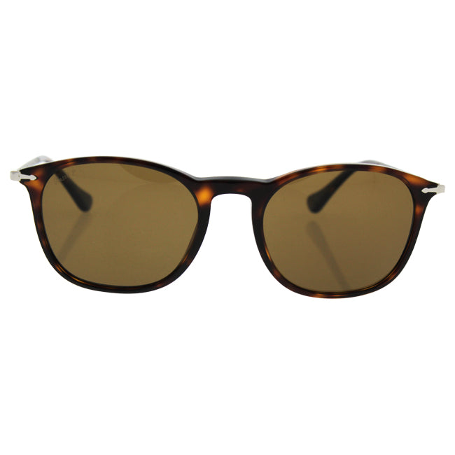 Persol PO3124S 24-57 - Havana-Brown Polarized by Persol for Unisex - 50-19-140 mm Sunglasses