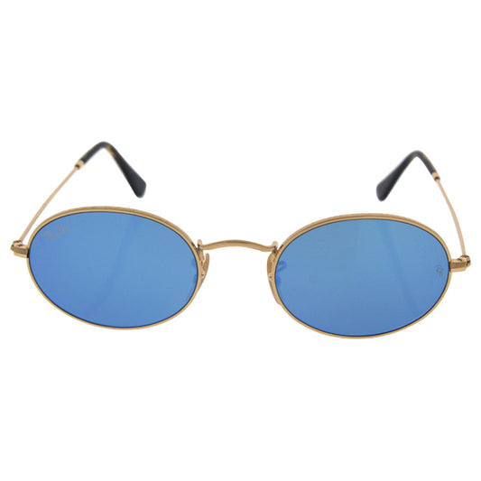 Ray Ban RB 3547N 001/90 - Gold/Light Blue Gradient Flash by Ray Ban for Unisex - 51-21-145 mm Sunglasses