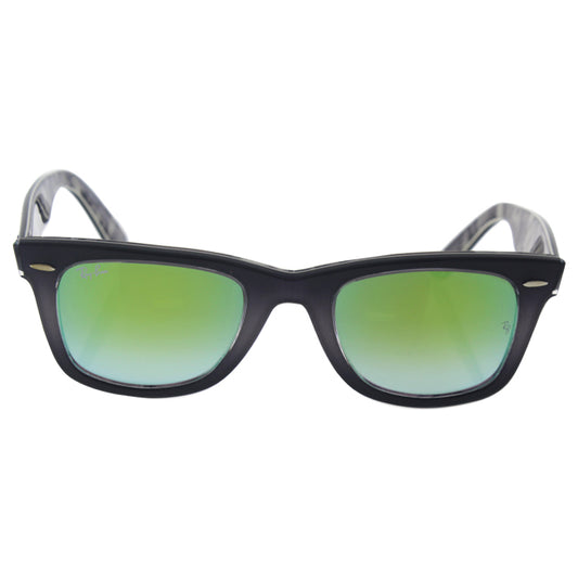 Ray Ban RB 2140 1199-4J Wayfarer - Grey Black-Green Gradient Flash by Ray Ban for Unisex - 50-22-150 mm Sunglasses