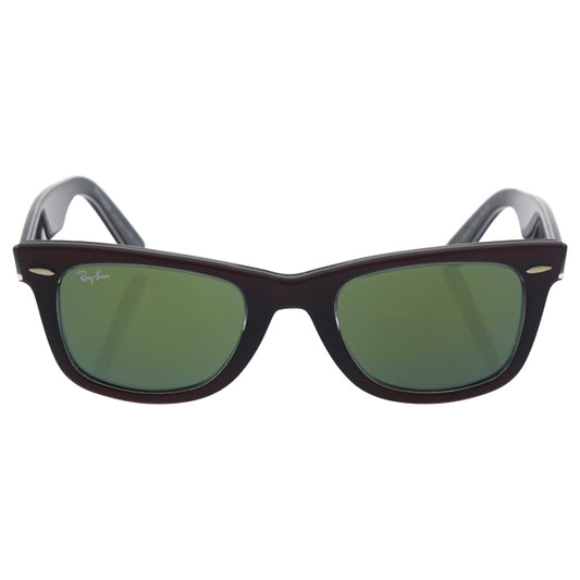 Ray Ban RB 2140 1202-2X Wayfarer - Red Brown-Green by Ray Ban for Unisex - 50-22-150 mm Sunglasses