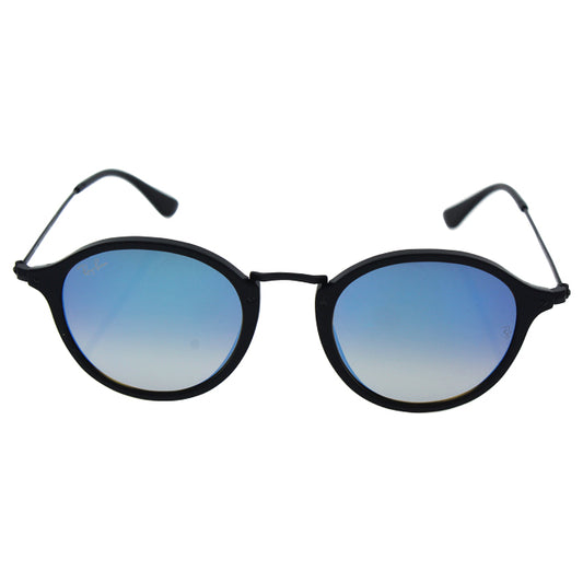 Ray Ban RB 2447 901-40 - Black-Blue Gradient Flash by Ray Ban for Unisex - 49-21-145 mm Sunglasses