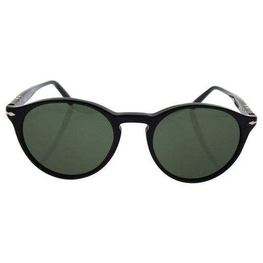 Persol PO3092SM 9014-31 - Black-Green by Persol for Unisex - 50-19-145 mm Sunglasses