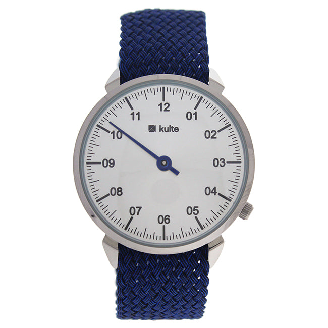 KUTPBL Forever - Silver/Blue Nylon Strap Watch by Kulte for Unisex - 1 Pc Watch