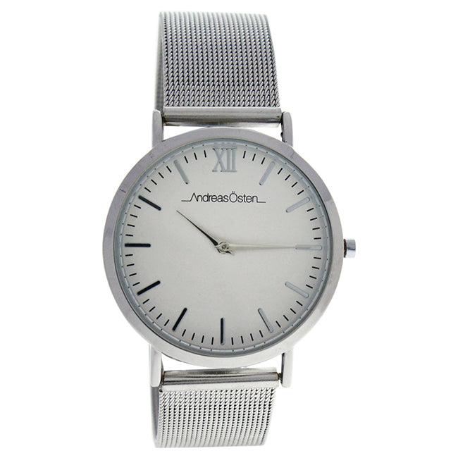 AO-131 Distrig - Silver Stainless Steel Mesh Bracelet Watch by Andreas Osten for Unisex - 1 Pc Watch
