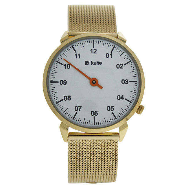 KU15-0008 Gold Stainless Steel Mesh Bracelet Watch by Kulte for Unisex - 1 Pc Watch