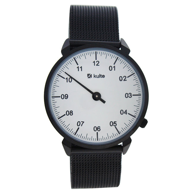 KU15-0018 Black Stainless Steel Mesh Bracelet Watch by Kulte for Unisex - 1 Pc Watch
