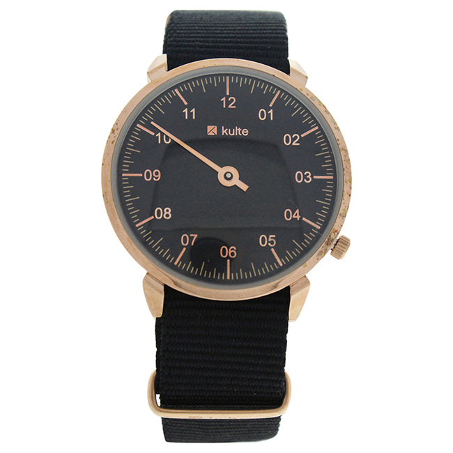 KUL01 Forever Young - Rose Gold/Black Nylon Strap Watch by Kulte for Unisex - 1 Pc Watch