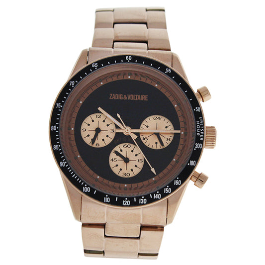 ZVM128 Master - Rose Gold Stainless Steel Bracelet Watch by Zadig & Voltaire for Unisex - 1 Pc Watch