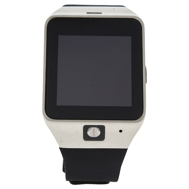 EK-D1 Montre Connectee Silver/Black Silicone Strap Smart Watch by Eclock for Unisex - 1 Pc Watch