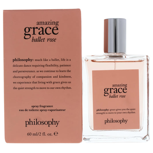 Amazing Grace Ballet Rose by Philosophy for Women - 2 oz EDT Spray