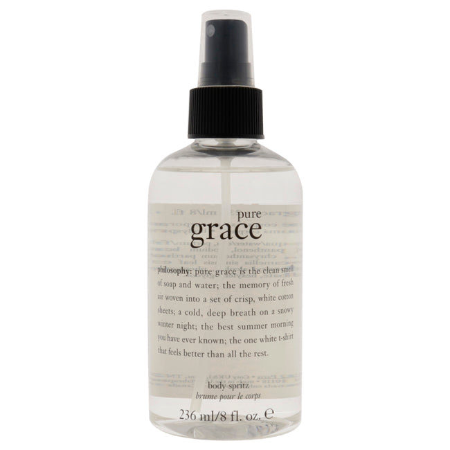 Pure Grace Body Spritz by Philosophy for Women - 8 oz Body Spray