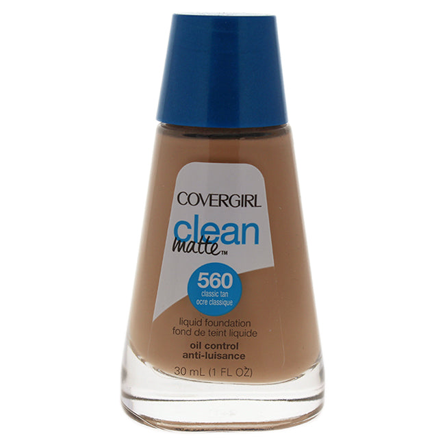 Clean Matte Liquid Foundation - # 560 Classic Tan by CoverGirl for Women - 1 oz Foundation