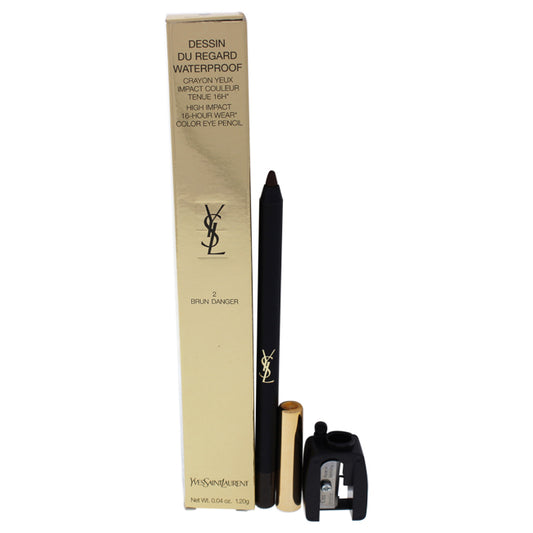 Dessin Du Regard Waterproof Eye Pencil - 2 Brun Danger by Yves Saint Laurent for Women - 0.04 oz Eye Pencil