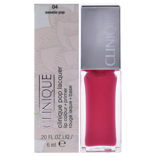 Clinique Pop Lacquer Lip Colour Plus Primer - 04 Sweetie Pop by Clinique for Women - 0.2 oz Lip Gloss