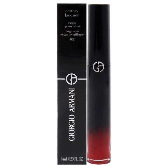 Ecstasy Lacquer Excess Lipcolor Shine - 402 Red-to-Go by Giorgio Armani for Women - 0.2 oz Lip Gloss