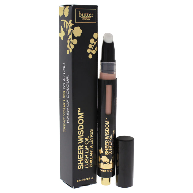 Sheer Wisdom Lush Lip Oil - Buff by Butter London for Women - 0.08 oz Lip Oil