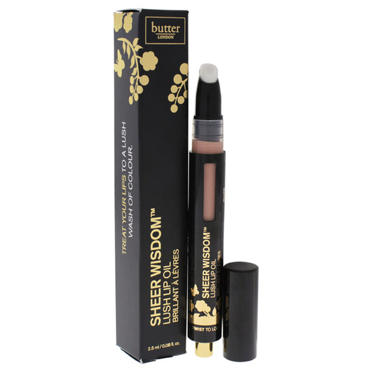 Sheer Wisdom Lush Lip Oil - Buff by Butter London for Women - 0.08 oz Lip Oil