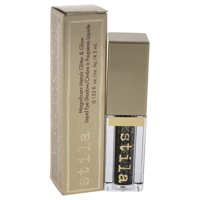 Magnificent Metals Glitter & Glow Liquid Eye Shadow - Molten Midnight by Stila for Women - 0.15 oz Eyeshadow