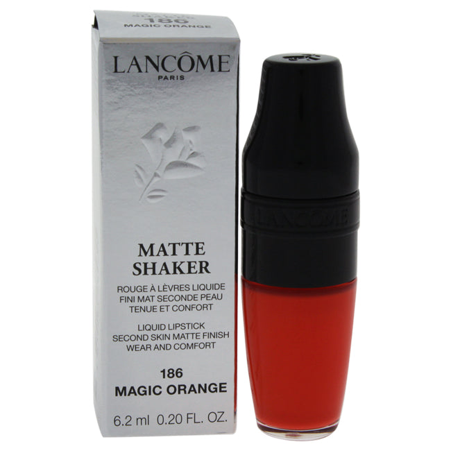 Matte Shaker Liquid Lipstick - # 186 Magic Orange by Lancome for Women - 0.2 oz Lipstick