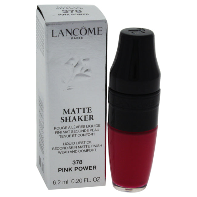 Matte Shaker Liquid Lipstick - # 378 Pink Power by Lancome for Women - 0.2 oz Lipstick